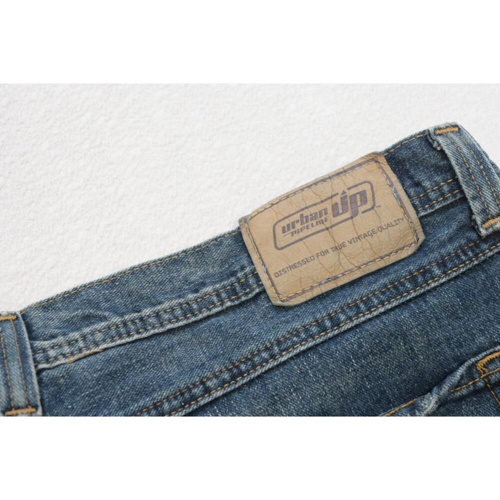 Urban Pipeline Loose Lowrise Denim Blue Jeans Rugged Mens Size 36 x 32
